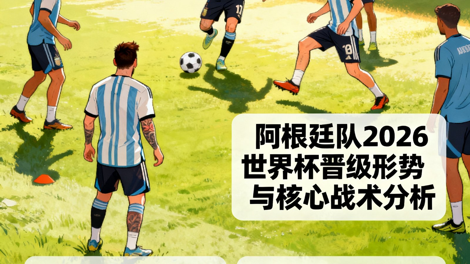 阿根廷队梅西与队友训练场景，分析2026世界杯晋级形势与核心战术